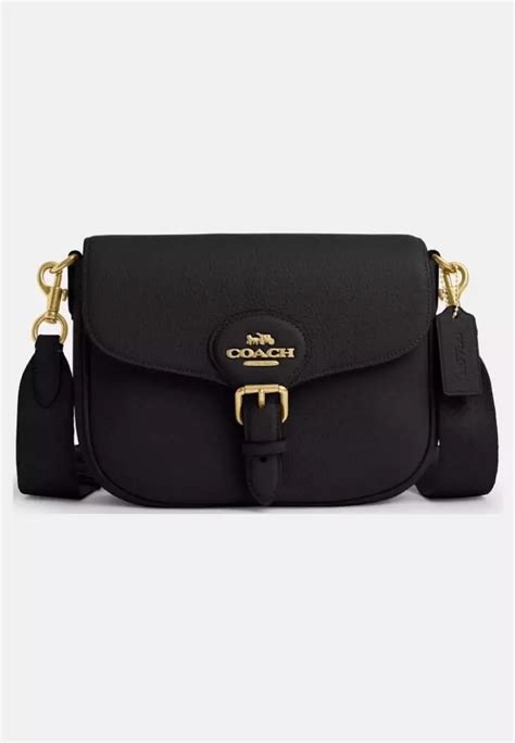 Jual Coach Coach Amelia Saddle Bag Black Original Zalora Indonesia