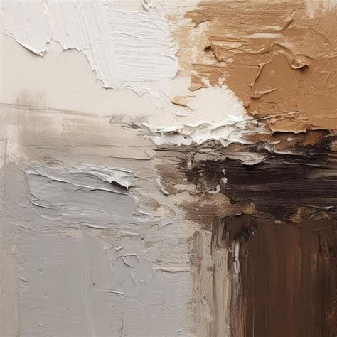 Premium AI Image | a painting of a brown and tan paint with a brown ...