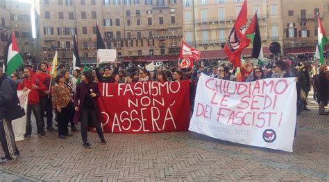 Forza Nuova A Siena Domani Il Presidio Della Rete Antifascista