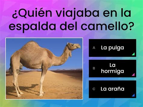 Lectura La Pulga Y El Camello Quiz