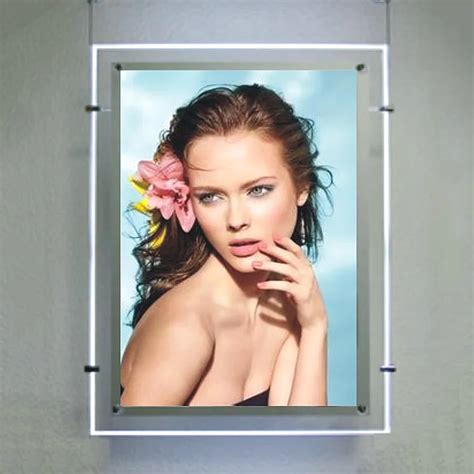 Double Sided A1 Acrylic Frame Advertising LED Illuminted Light Box Real