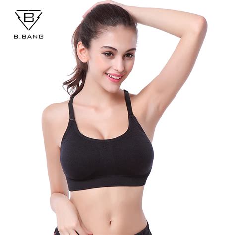 B Bang Women Sports Bra Breathable Yoga Shirt Fitness Stretch Underwear