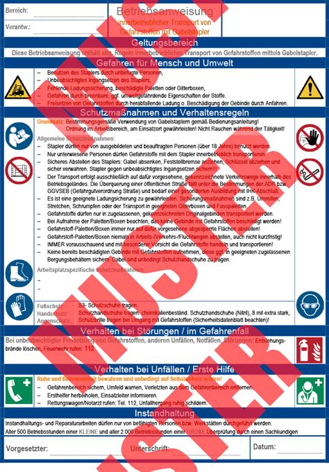 Ba Innerbetrieblicher Transport Von Gefahrstoffen