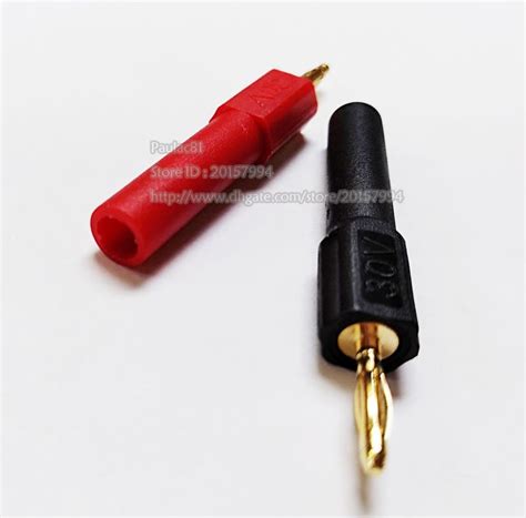 2020 High Quality 4mm Safety Banana Jack Female To Gold 2mm Banana Plug