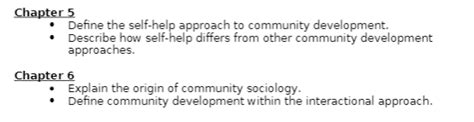 Solved Text Introduction To Community Development Theory