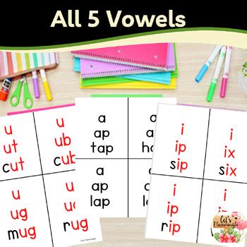 Backward Blending CVC Words Pyramid Cards Phonics Fluency Decoding Practice