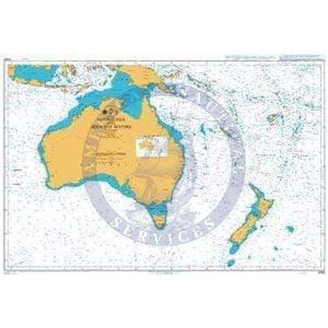 British Admiralty Nautical Chart 4060 Australasia And Adjacent Waters Amnautical