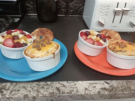 Cream Cheese Cheddar Bacon And Sausage Soufflé Rbreakfastfood