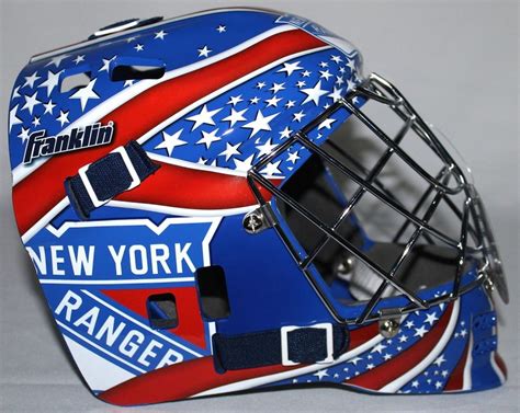 Henrik Lundqvist Signed Rangers Full Size Goalie Mask Steiner Coa