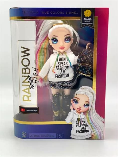 Rainbow High Junior High Fashion Doll With Accessories Inch Amaya