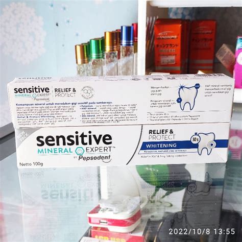 Jual Pepsodent Sensitive Mineral Expert 100gr Whitening Relief