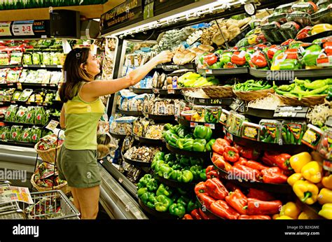 produce section  res stock photography  images alamy