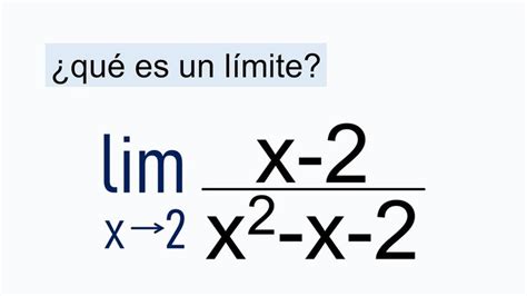 EXPLICACIÓN DE QUÉ ES UN LÍMITE CÓMO CALCULARLO Análisis Matemático