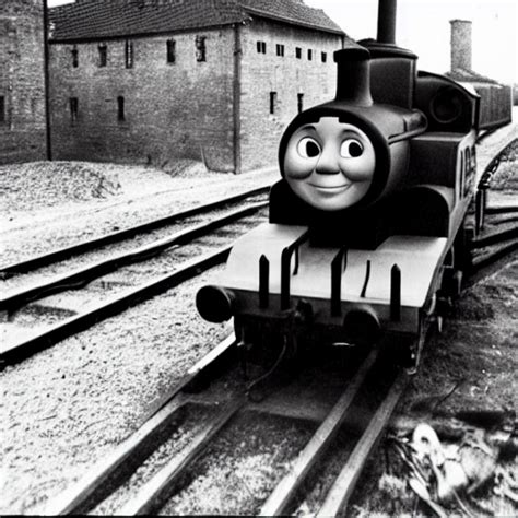 Krea Ai Thomas The Tank Engine In Aushwitz Photo Ww Co