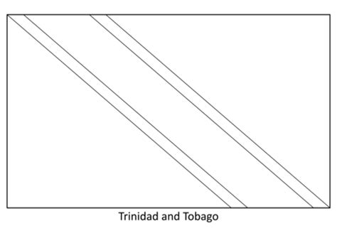 Раскраска Флаг Тринидада и Тобаго Раскраски для детей печать онлайн