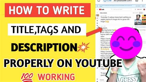 How To Write Title Tags And Description YouTube Mein TITLE TAGS And