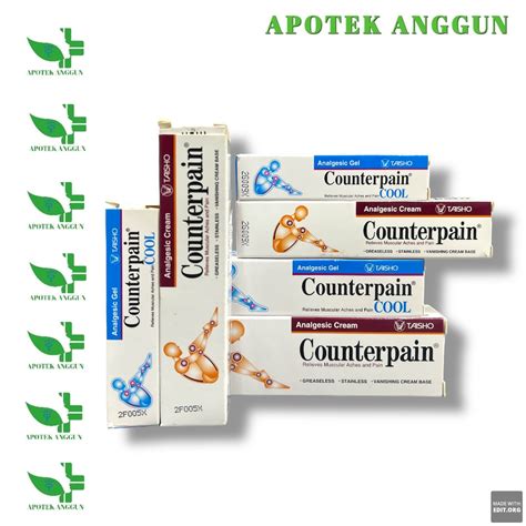 Counterpain Cream 120 G Counterpain Cool Gel 30 G Lazada Indonesia