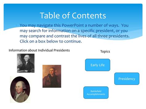 Ppt The First Presidents Powerpoint Presentation Free Download Id2602564