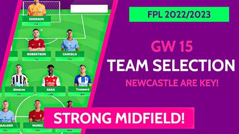 Fpl Team Selection For Gw Fantasy Premier League Tips