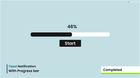 Animated Toast Notification With Progress Bar Javascript Projects For