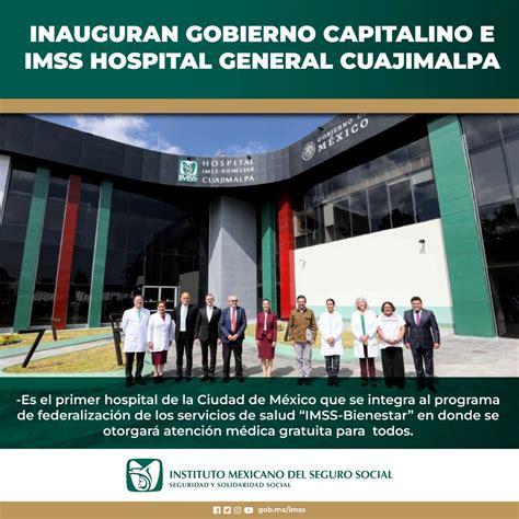 IMSS on Twitter Inauguración del Hospital General de Cuajimalpa Es