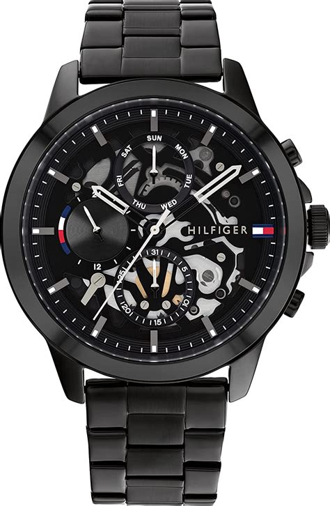 Montre Homme Tommy Hilfiger Henry Noire Cadran Squelette