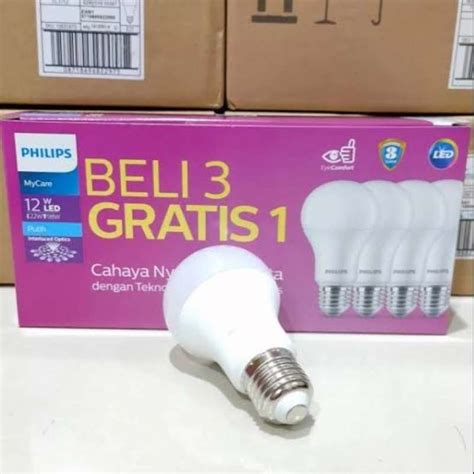 Promo Lampu Philips Led 12 Watt Beli 3 Gratis 1 Diskon 23 Di Seller