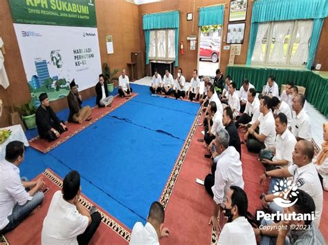 Perhutani Peringati HUT 62 Perum Perhutani Gelar Doa Bersama Di Sukabumi