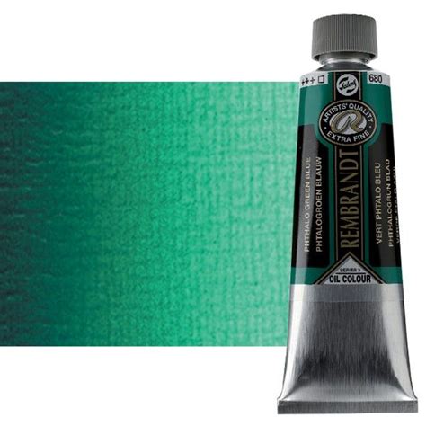 Rembrandt Extra Fine Artists Oil Phthalo Green Blue 150ml Tube