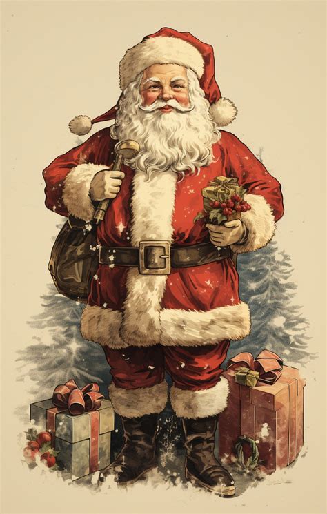 Vintage Santa Claus Art Free Stock Photo Public Domain Pictures