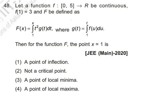 48 Let A Function F [0 5] → R Be Continuous Ons Of Math