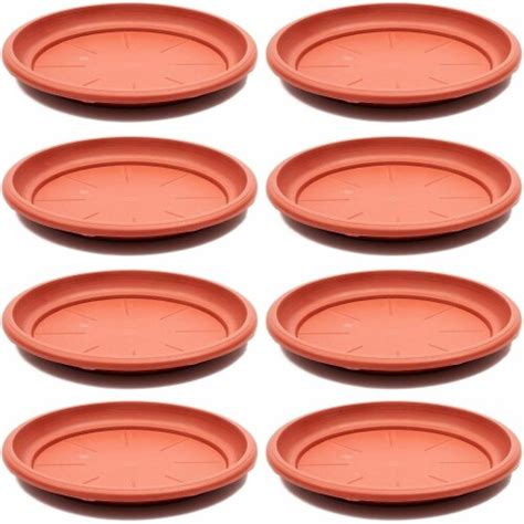 Juvale Round Terra Cotta Plant Trays 12 In 8 Pack Pack King Soopers