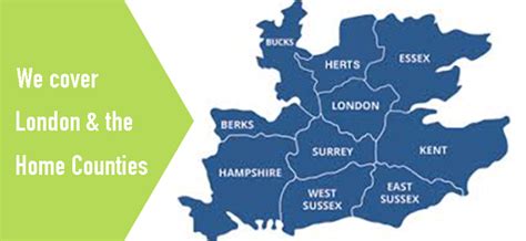 London And Home Counties Map Display Screen Equipment London