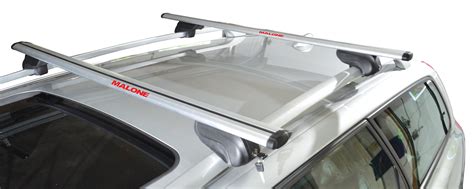 Malone Airflow Roof Rack Aero Crossbars Raised Factory Side