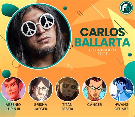 Funianime Latam On Twitter El Actor De Doblaje Carlos Ballarta