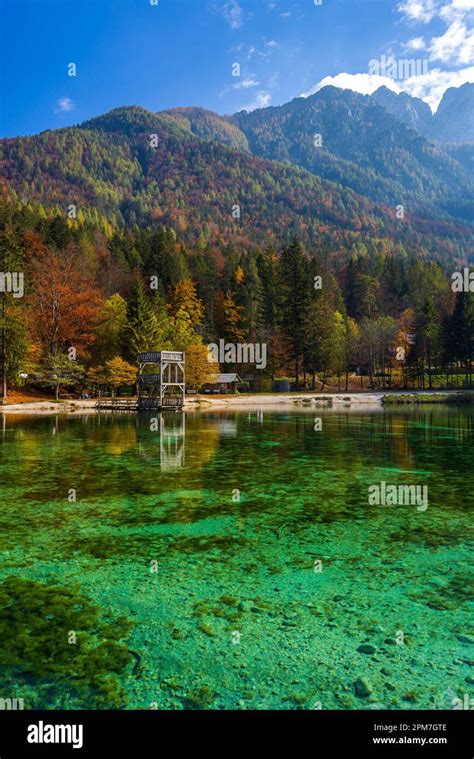 Jasna Pond Near Kranjska Gora Triglavski National Park Slovenia Stock