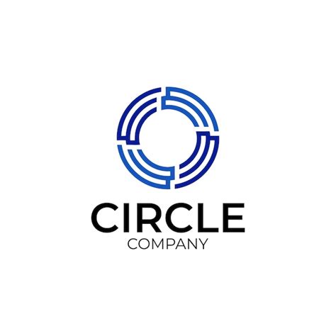 Premium Vector Abstract Circle Logo Creative Dynamic Round Logotype