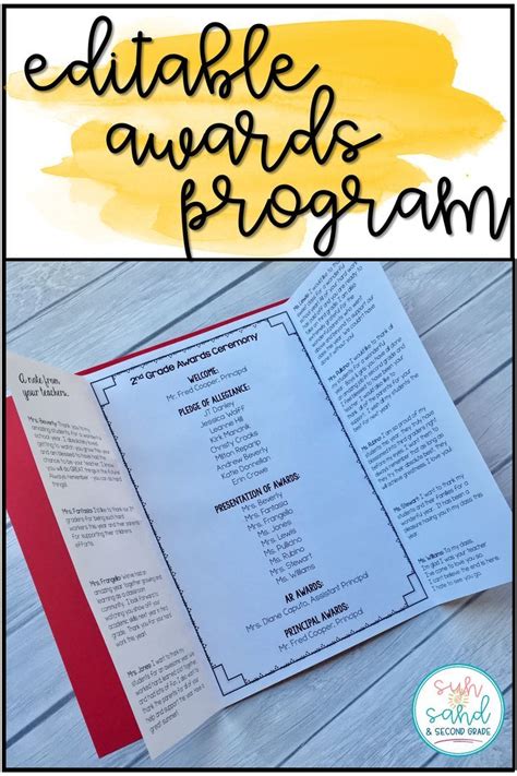 Awards Program Template For Your Needs Riset