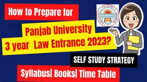 How To Prepare For PU 3 Year LLB Entrance Exam From Zero PU Law