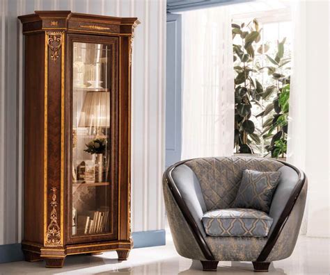 Arredoclassic Modigliani Italian 1 Door Display Cabinet