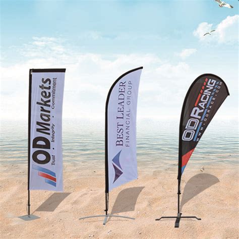 Wholesale High Quality Custom Double Sided Printed Feather Banner Flags