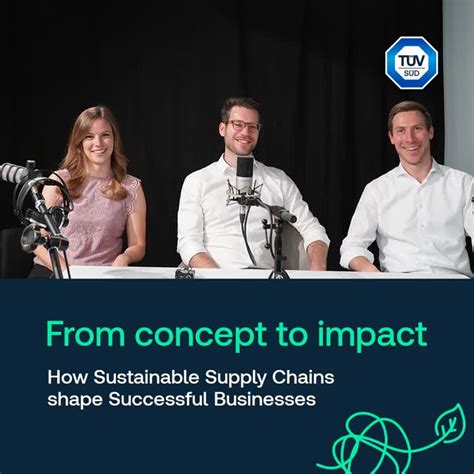 TÜv SÜd On Linkedin From Concept To Impact How Sustainable Supply