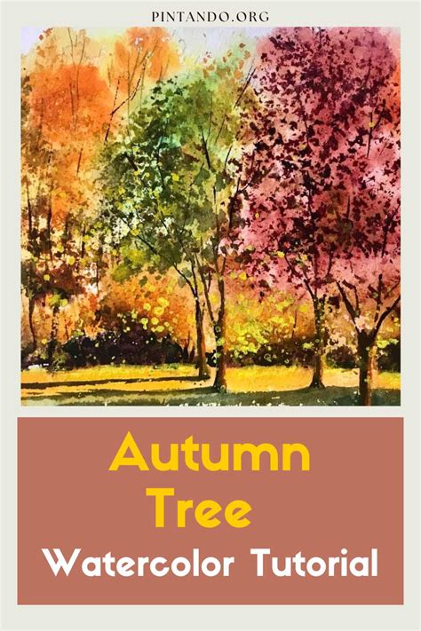 Autumn Tree: Watercolor Tutorial - Pintando.org