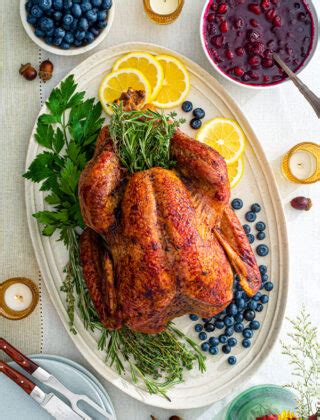 Blueberry Glazed Roasted Turkey Blueberry Org