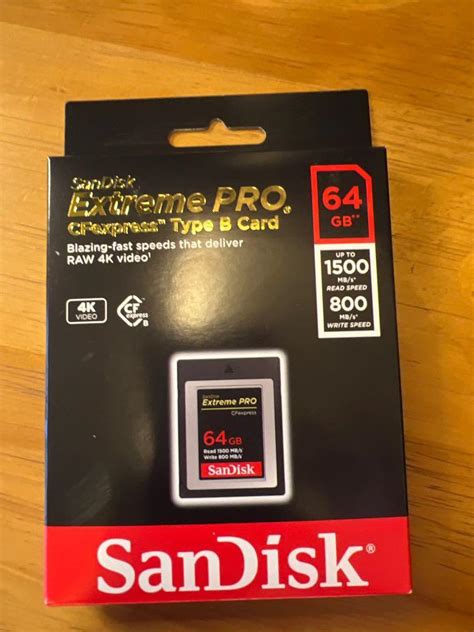 Sandisk Extreme Pro 64 Gb Cf Express Card Type B Mobile Phones And Gadgets Mobile And Gadget