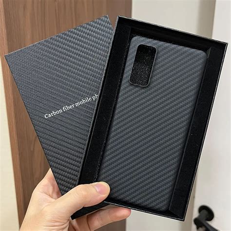 Funda Protectora De Fibra De Carbono De Aramida Real Para Samsung