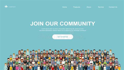 Join Our Community Crowd Of United People As A Business Or Creative