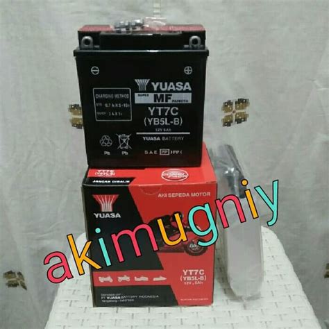 Jual Aki Motor Mio Sporty Yt7c Yuasa 12v 6ah Yb5l B Gm5z 3b Mio Smile