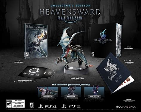 Final Fantasy XIV Heavensward Preorder And Collectors Edition Bonuses