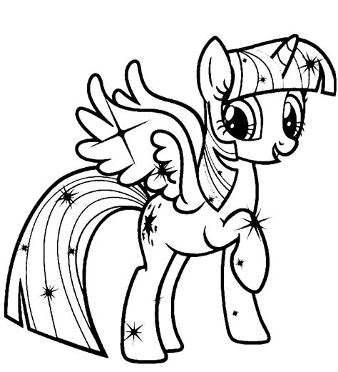 Princess Twilight Sparkle With Wings Coloring Pages